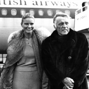 Richard Burton (1925-1984) The Welsh film star and stage actor, Richard Burton is pictured here arriving in Shannon Airport with his wife Suzy Miller during the actor’s third effort at marriage after twice wedding Elizabeth Taylor in the 60s. A close friend of the late and great Richard Harris, there are fond memories of the pair, together with Peter O’Toole (all three are included in this exhibition) during the ‘60s holding up a bar counter at 3am singing songs while renowned Irish musician and song-writer Pecker Dunne played the banjo to a saxophone accompaniment.