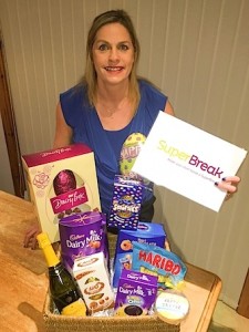 Sharing the chocolate delight is Wendy Cameron, SuperBreak’s Business Development Manager for Ireland. 