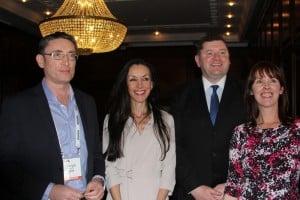 the MTT team of Fergal Kelly,Kathrina Gallogly,David Moran and Alison Bell at the CAPA Aviation Summit