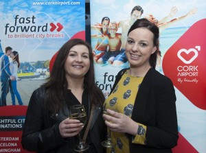 FREE PIC - NO REPRO FEE - Jan 23, 2016 - See full press  release from H+A Communications.Pictured at the travel agents and media briefing by Cork Airport announcing at least nine new routes out of Cork, at the Cork International Hotel, were, from left: Gillian Noonan and Carla Kidd, both of Trailfinders.Pic: Brian Lougheed