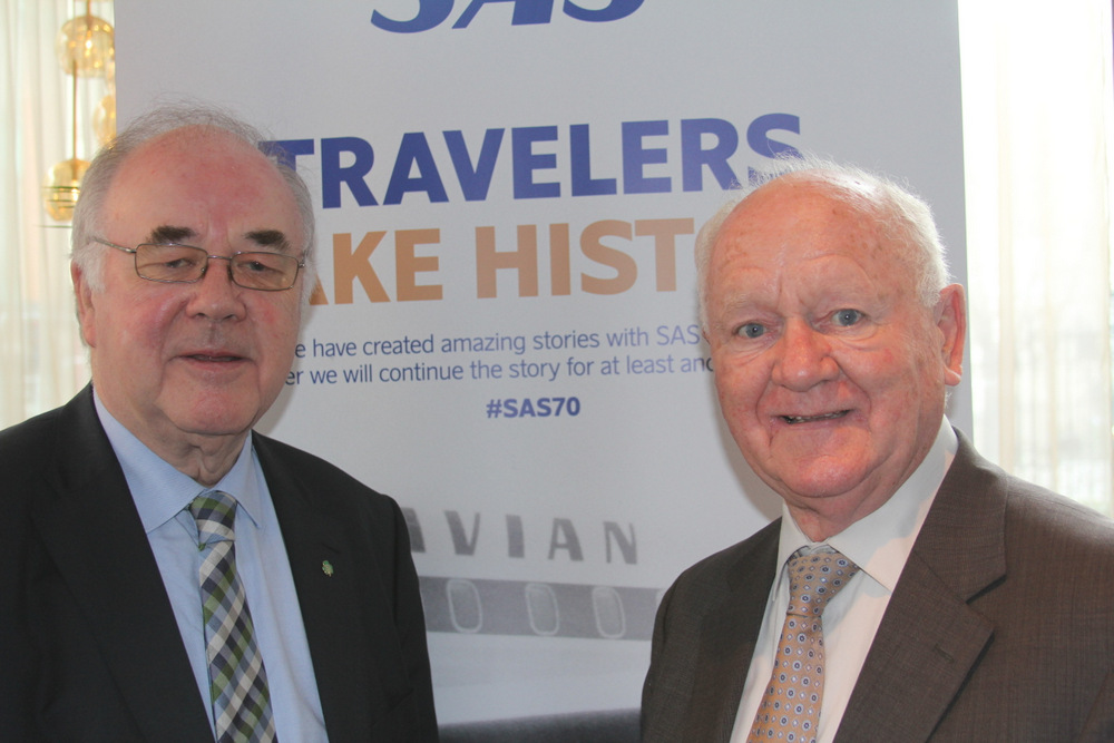 Two of the doyens od the industry, Tony Brazil, Limerick Travel and Ancy McKenna,Atlas Travel joined the celebrations.