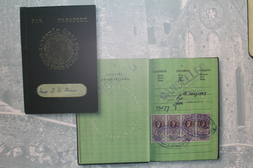 An example of an Irish Free State passport.