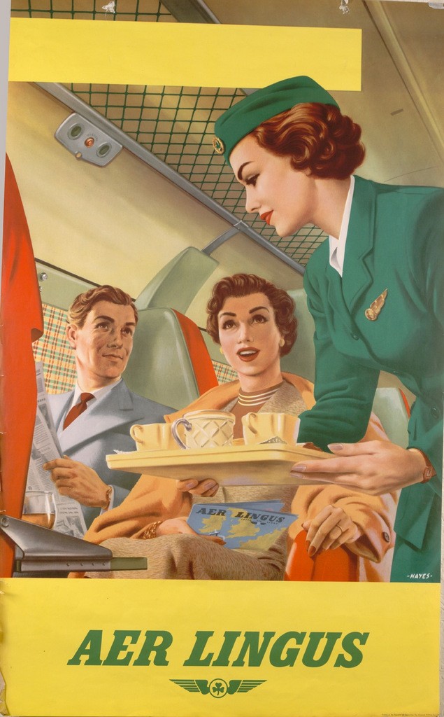 1950s Transatlantic Service Poster