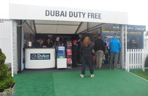 Irish Open sponsor Dubai Duty Free provided a golf simulator and putting competition