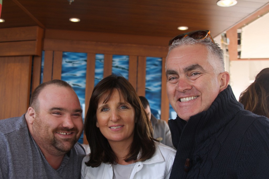 Will Walsh,Zita Forde and Paul Hackett , the Click and Go team were on the ship.