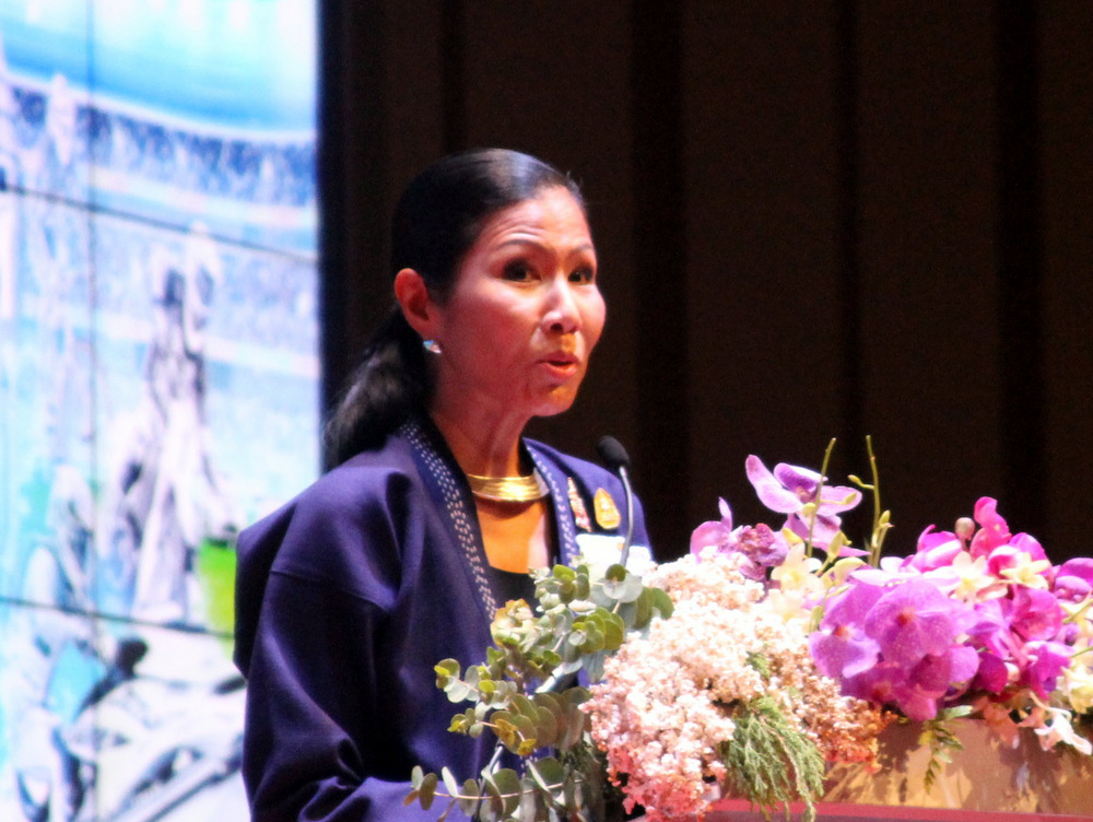 H.E. Kobkarn Wattanavrangkul, Thailand’s Minister of Tourism and Sports,  at the TTM+ 2016 in Chiang Mai.