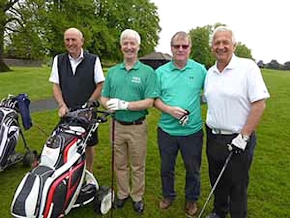 John Bowden, Team UK, with Martin Skelly and Martin Dempsey, TIGS Ireland, and Colin Brodie, Team UK