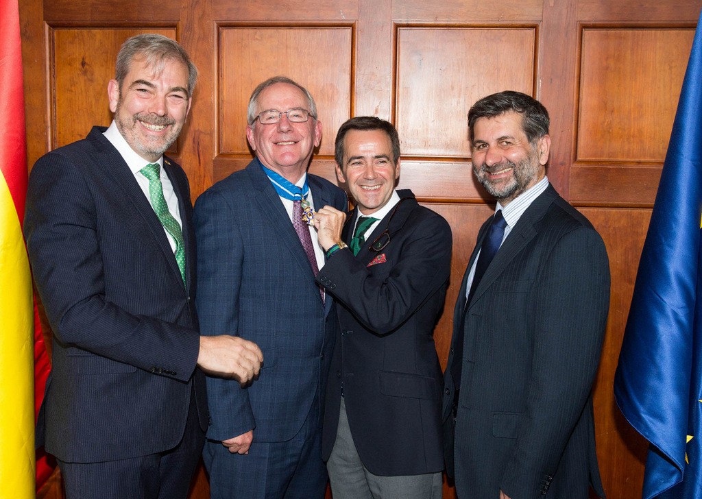 CEO of ITAA awarded Order of Civil Merit for contribution to Spanish  pictured is Gonzalo Ceballos, Director of the Spanish Tourism Office in Dublin, Antonio Martin-Machuca, Andalusia Tourist Office and Adolfo Carbon from the Spanish Embassy .