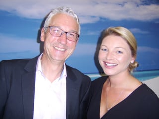 Alan Sparling,SAS and Holly Best,Virgin Atlantic were at the Flight Centre event.