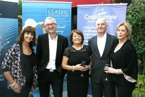 Alan Sparling, ASM, and Alan Lynch, Cruisescapes, with the Top Class Travel team
