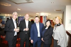 Alan Sparling with Alan Lynch, Cruisescapes; John and Shauna McGuill, McGuill Travel; and Olwen McKinney, Amadeus