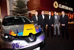 Team Hertz surprised guests with an Irish Travel Trade Awards-branded car