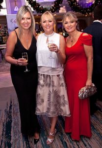 Tatiana Soukhanova and Rachel Mulligan, Skytours Travel, winners of a Voter’s Prize of two tickets to the event, with Sarah Slattering, Irish Travel Trade News