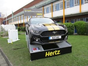 Hertz invited visitors to “get emotionally attached” to its Mustang