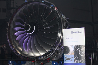 The Rolls Royce Trent engine on the A-350.