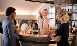 Emirates A380 Onboard Lounge 1