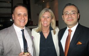 Mary McKenna, Tour America (centre), with Onur Gul and Hasan Mutlu, Turkish Airlines