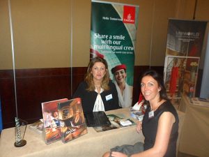 Helena Sweeney, Emirates, with Sonia Blakeman