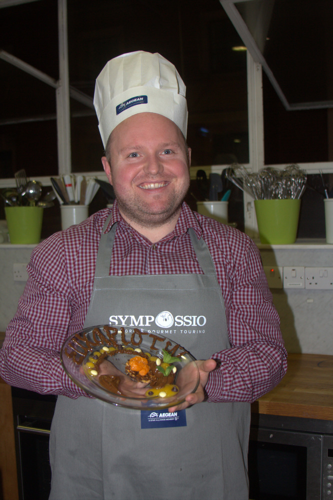Sean McCarthy from Club Travel with his winning dish.