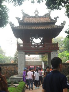 Entrance gate to Temple of Literature