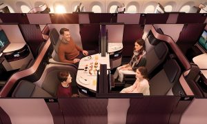 New Business Class QSuite on Qatar Airways Dreamliner