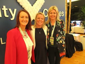 Jenny Rafter, Aer Lingus; Lorraine Quinn, Celebrity Cruises; and Yvonne Muldoon, Aer Lingus