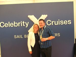 Lorraine Quinn, Celebrity Cruises, with Ciaran Brady, Trailfinders