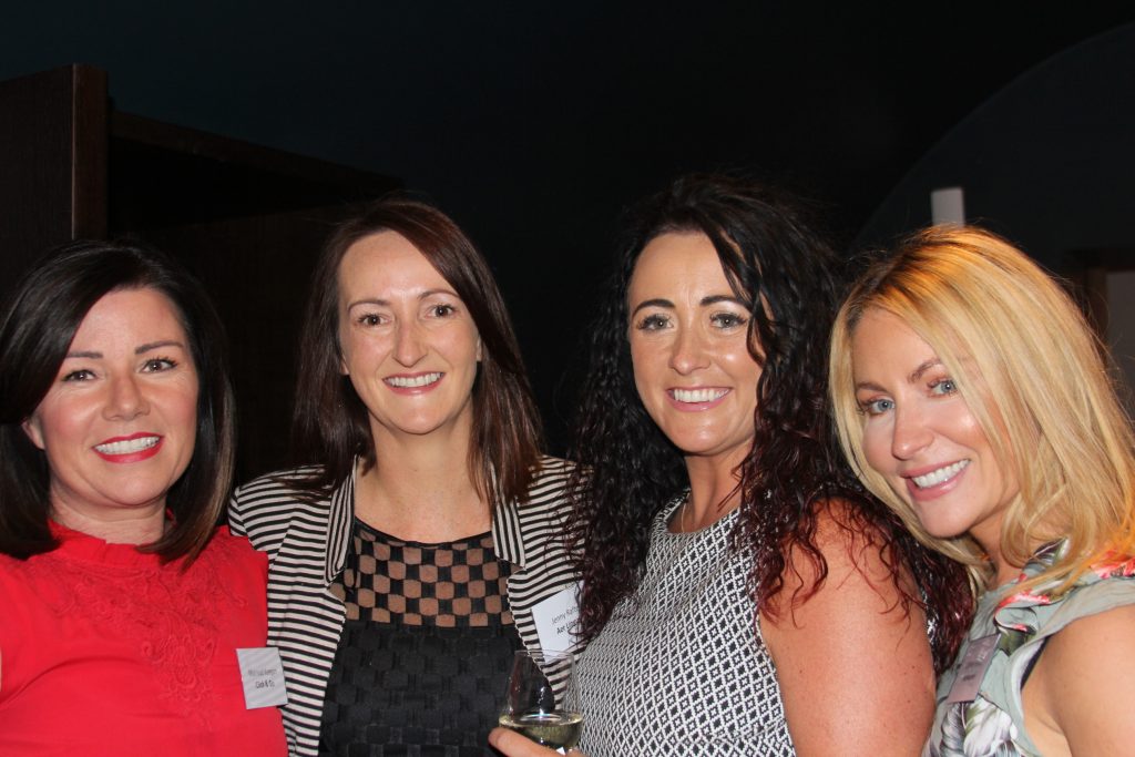 Mairead Keegan,Click & Go;Jenny Rafter,Aer Lingus; with Bev Fly and Coleen Butler from bookabed.