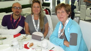  Filippo Rocchi, Emirates; Valerie Clifford and Rosealeen Prescott both CWT