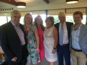Joe Tully,Sinead Reilly,Tanya Airey,Miriam Skelly,Martin Skelly and Leo Findlay in Headford Golf Club.