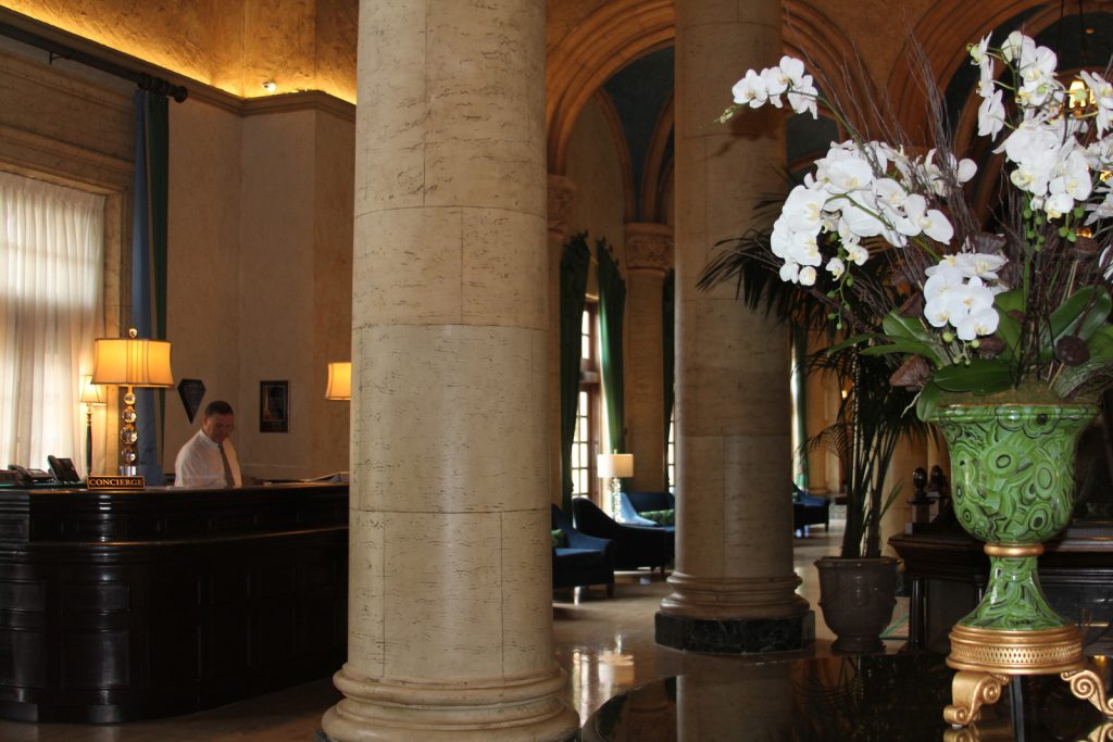 The lobby of The Biltmore Hotel.