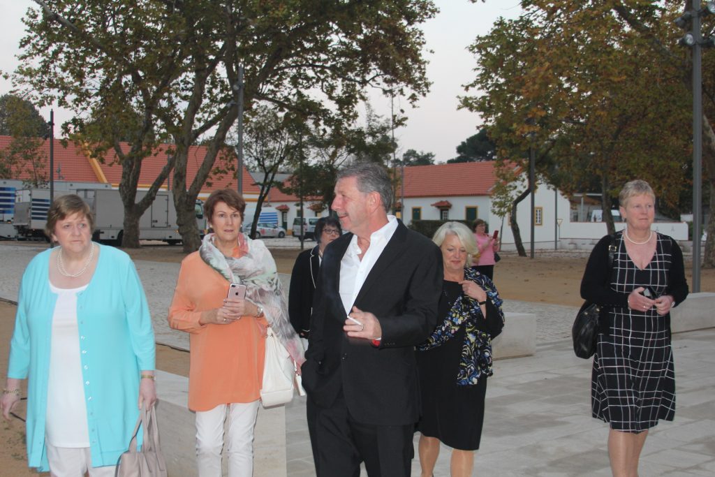 Jim Tobin,FCM Travel Solutions invites the laies to follow him in Vista Alegre.