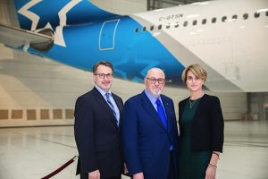 Jean-François Lemay, President – General Manager, Air Transat; Jean-Marc Eustache, President and Chief Executive, Transat AT Inc; and Annick Guérard, Chief Operating Officer, Transat AT Inc