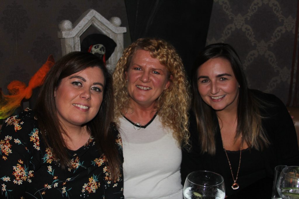 The Classic trio of Lisa Coady,Fiona Dobbyn and Ciara Kilpatrick at the Finnair party.