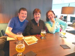 Ciaran Brady, Trailfinders; Clare Dunne, The Travel Broker; and Teresa Murphy, KLM
