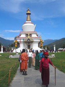 National Memorial Chorten, Thimphu, built in 1974 by the Queen in memory of her son