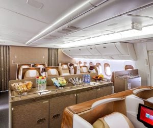 Emirates B777 Business Class Social Area