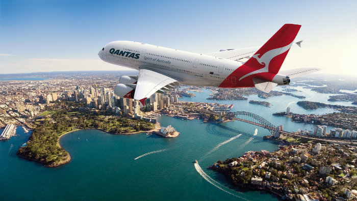Qantas onboard exercise and wellness zone