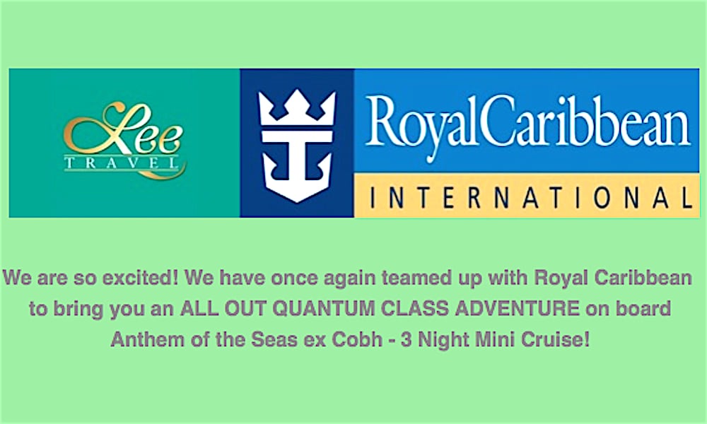 ExCobh MiniCruise on Anthem of the Seas with Lee Travel ittn.ie