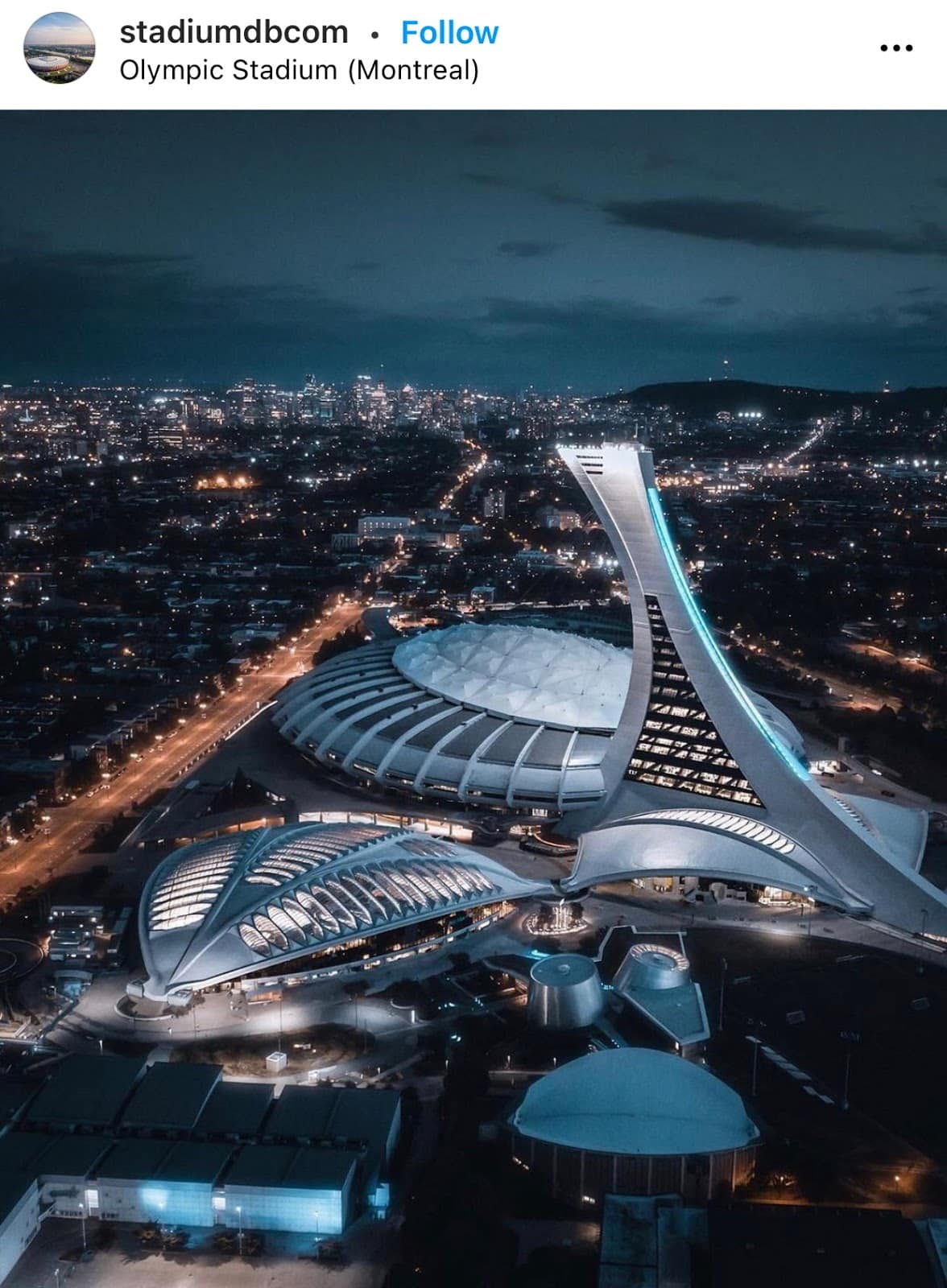 Montreal Olympic Stadium Instagram