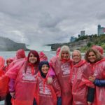Niagara Falls in rain ponchos