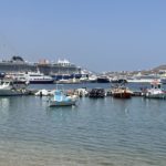 mykonos view of ship