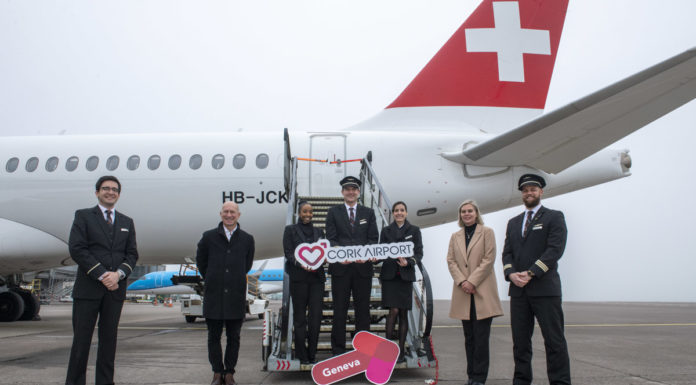 Swiss International Air Lines touches down in Cork