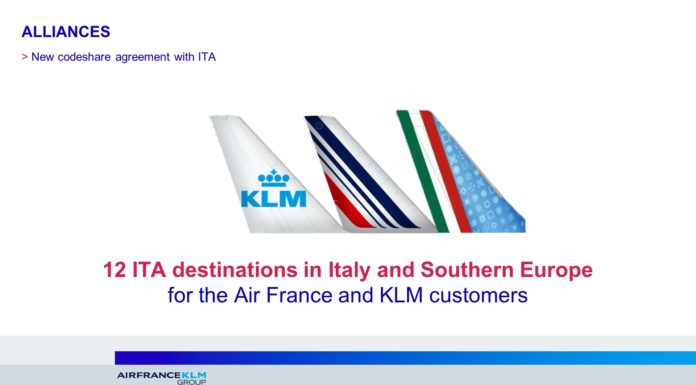 Air France and KLM sign codeshare agreements with ITA Airways