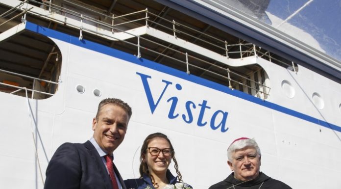 Oceania Cruises floats out its newest ship in Italy