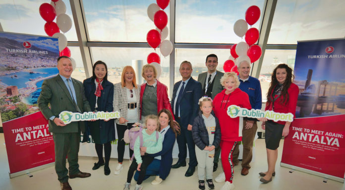 Dublin Airport Celebrates Turkish Airlines Inaugural Flight to Antalya