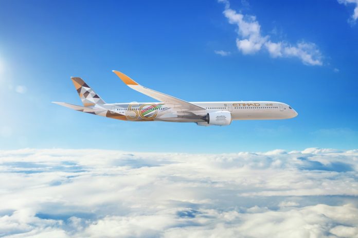 Etihad’s ‘Sustainability50’ A350s will be part of a programme to decarbonise aviation