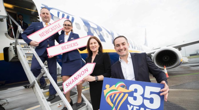 Shannon Airport secures two New Routes with Ryanair for Summer 2023