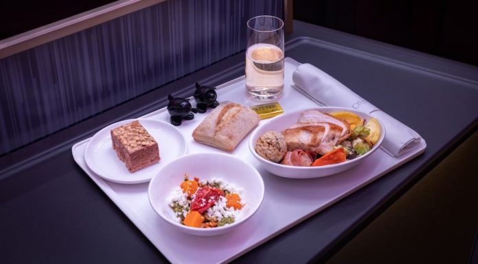 Festive Menu on Virgin Atlantic Flights