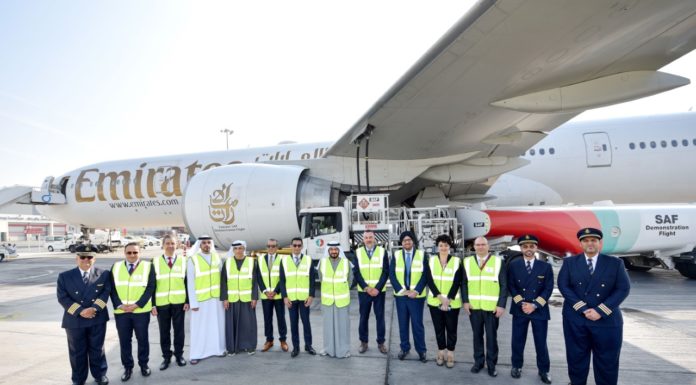 Emirates Operates Milestone Green Fuel Flight